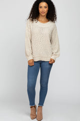 Beige Chunky Knit Sweater