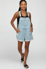 Light Blue Denim Short Overalls