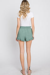 Sage Ruffle Hem Shorts