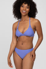 Periwinkle Strappy Two-Piece Bikini Set