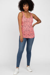 Fuchsia Animal Print Racerback Tank Top