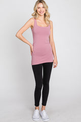 Mauve Ruched Tank Top