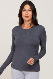 Charcoal Active Long Sleeve Top