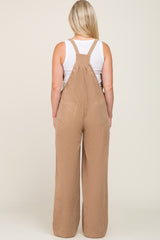 Taupe Corduroy Maternity Overalls