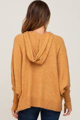 Camel Soft Knit Drawstring Hoodie