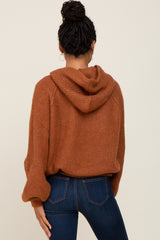 Camel Hooded Sweater