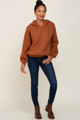 Camel Hooded Sweater