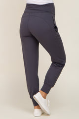 Charcoal Soft Maternity Jogger Pants