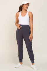 Charcoal Soft Maternity Jogger Pants