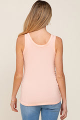 Light Peach Maternity Tank Top