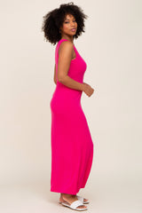 Fuchsia Sleeveless Maxi Dress