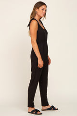 Black Tie Strap Jumpsuit