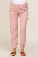 Light Pink Maternity Jogger Pants