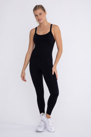 Black Sleeveless One Piece