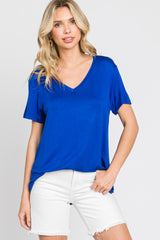 Blue V-Neck Tee