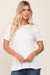 White Basic Tee