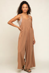 Mocha Wide Leg Jumpsuit