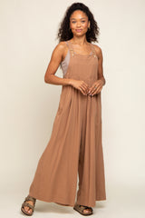 Mocha Wide Leg Jumpsuit