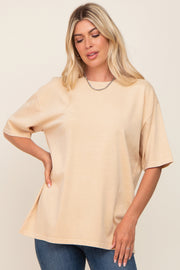 Yellow Basic Oversized T-Shirt