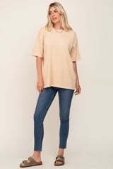 Yellow Basic Oversized T-Shirt