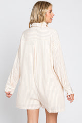 Ivory Dash Stripe Romper