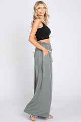 Olive Wide Leg Pants