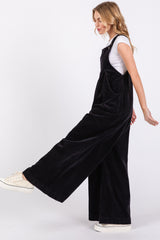 Charcoal Corduroy Wide Leg Overalls