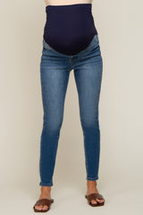 Navy Maternity Skinny Jean