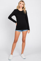 Black Long Sleeve Top