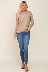 Beige Ultra Soft Mother Sweatshirt