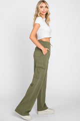 Olive Pocketed Lounge Pants