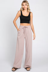 Mocha Wide Leg Joggers