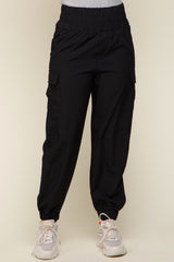 Black Cargo Pocket Joggers