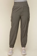 Olive Cargo Pocket Joggers