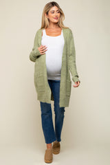 Sage Basic Knit Maternity Cardigan