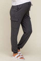 Charcoal Cargo Maternity Lounge Maternity Pants