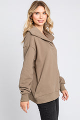 Mocha Collared Pullover