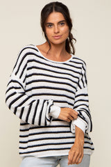 Black Striped Sweater