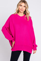 Fuchsia Long Sleeve Sweater