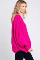 Fuchsia Long Sleeve Sweater