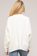 Ivory Maternity Long Sleeve Sweater