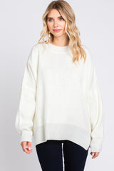 Ivory Maternity Long Sleeve Sweater