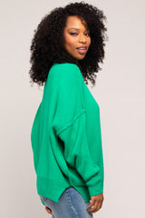 Green Mock Neck Sweater