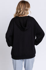 Black Front Pocket Hoodie