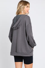 Charcoal Front Pocket Hoodie