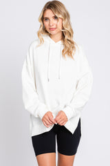 Ivory Drawstring Hoodie