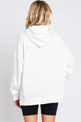 Ivory Drawstring Hoodie