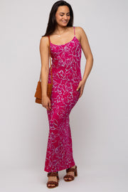 Magenta Floral Maxi Dress