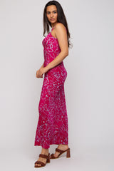 Magenta Floral Maxi Dress