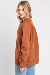 Camel Pullover Terry Crewneck